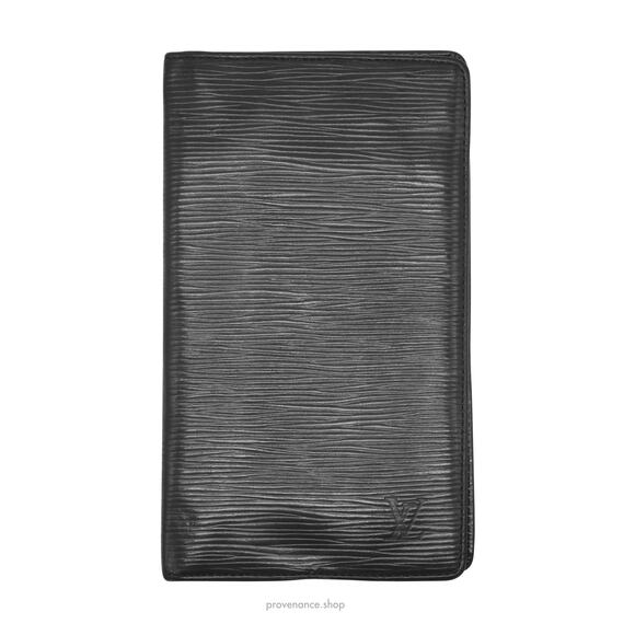 🔴 Louis Vuitton Long Wallet - Black Epi Noir Leather - Picture 2 of 8